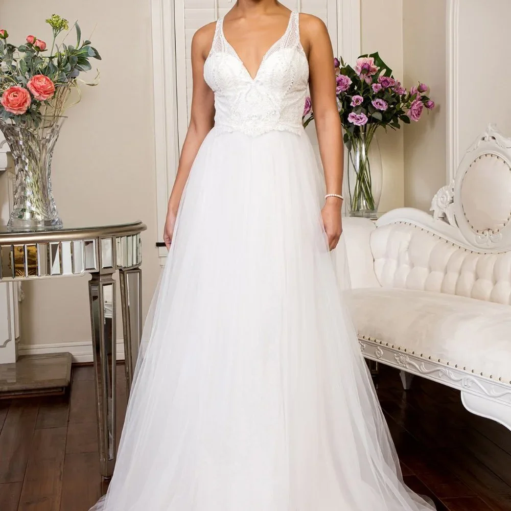 Glitter Mesh Wedding Gown GSGL1901
